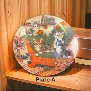 Happy Tails Collector Plate Litter Rascals Jurgen Scholz Cats Kittens